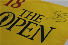 Shane Lowry Signed Undated Open Championship Flag JSA ALOA