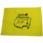 Gary Player Signed 2023 Masters Embroidered Flag w/'61, 74, & 78' JSA ALOA