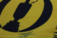 Brian Harmon Signed 2023 Open Championship At Royal Liverpool Flag JSA ALOA