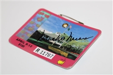 Mark O'Meara Signed 1998 Masters SERIES Badge #R11767 JSA #AN02836
