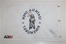 Jordan Spieth Signed 2024 US Open at Pinehurst No. 2 Flag JSA ALOA