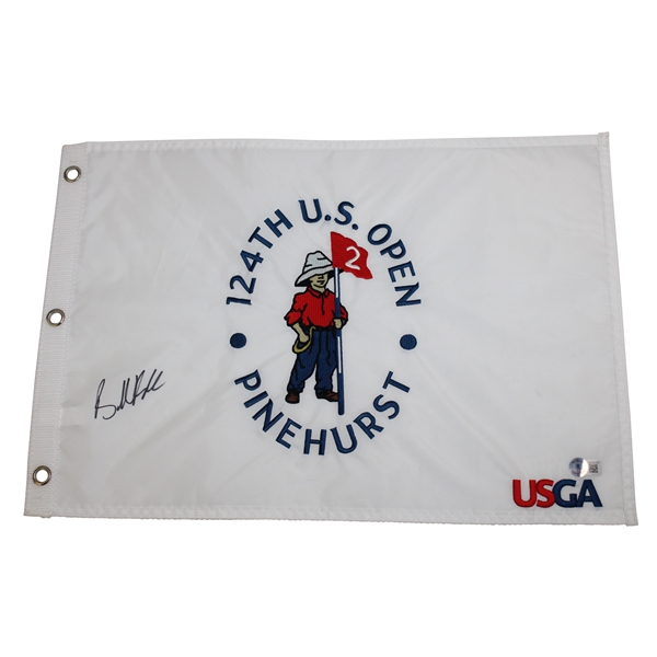Brooks Koepka Signed 2024 US Open at Pinehurst No. 2 Flag JSA ALOA