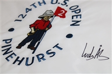 Ludvig Aberg Signed 2024 US Open at Pinehurst No. 2 Flag JSA ALOA