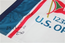 Wyndham Clark Signed 2023 US Open at Los Angeles Country Club Flag JSA ALOA