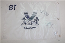 Xander Schauffle & Viktor Hovland Signed 2024 PGA Flag JSA ALOA