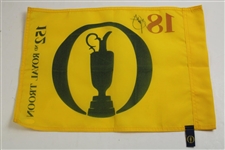 Champion Xander Schauffele Signed 2024 The Open Flag JSA #AT62308