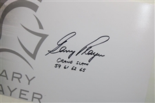 Gary Player Signed Grand Slam Trophy Panoramic Collage w/'Grand Slam' & Years JSA ALOA