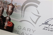 Gary Player Signed Grand Slam Trophy Panoramic Collage w/'Grand Slam' & Years JSA ALOA
