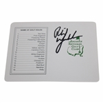 Phil Mickelson Signed Augusta National Golf Club Scorecard JSA ALOA