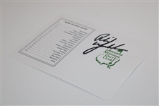 Phil Mickelson Signed Augusta National Golf Club Scorecard JSA ALOA