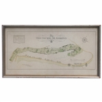 Bobby Jones Signed The Old Course St. Andrews Mackenzie Map - Only Known Example