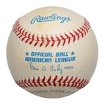 Tiger Woods Signed c.1996 Rawlings Official American League Baseball JSA FULL