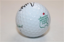 Sergio Garcia Signed Augusta National Golf Club Logo Golf Ball JSA ALOA