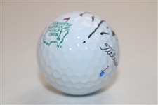 Danny Willett Signed Titleist Augusta National Golf Club Logo Golf Ball JSA ALOA