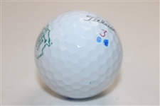 Mike Weir Signed Titleist Augusta National Golf Club Logo Golf Ball JSA ALOA