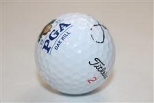 Jordan Spieth Signed Titleist 2023 PGA Oak Hill Logo Golf Ball JSA #AQ58730