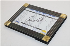 Arnold Palmer Signed 1996 Saratoga Tennis Schedule JSA ALOA