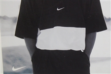 Original Tiger Woods 1997 Nike Point of Sale Soft Goods Stand-Up Cardboard Advertisement