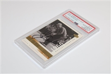 Jack Nicklaus Signed 2001 UD '1966' Masters Champion Card #110 PSA/DNA Auto Grade 8 