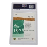 Jack Nicklaus Signed 2001 UD '1975' Masters Champion Card #118 PSA/DNA Auto Grade 8 