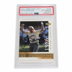 Jack Nicklaus Signed 2001 UD 1986 Masters Champion Card #123 PSA/DNA Auto Grade 8 