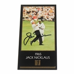 Jack Nicklaus Signed '1965' Masters Collection GSV Golf Card JSA ALOA