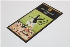 Jack Nicklaus Signed '1965' Masters Collection GSV Golf Card JSA ALOA