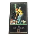 Jack Nicklaus Signed '1986' Masters Collection GSV Golf Card JSA ALOA