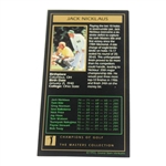 Jack Nicklaus Signed '1986' Masters Collection GSV Golf Card JSA ALOA
