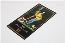 Jack Nicklaus Signed '1986' Masters Collection GSV Golf Card JSA ALOA