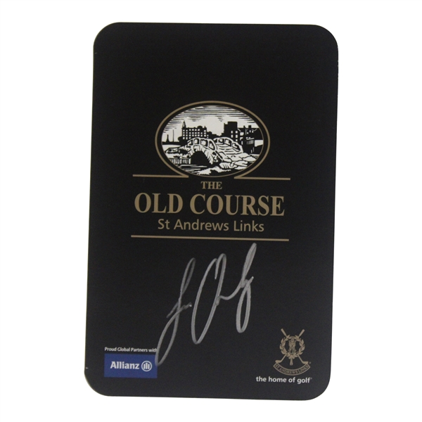 Louis Oosthuizen Signed The Old Course St Andrews Scorecard JSA ALOA