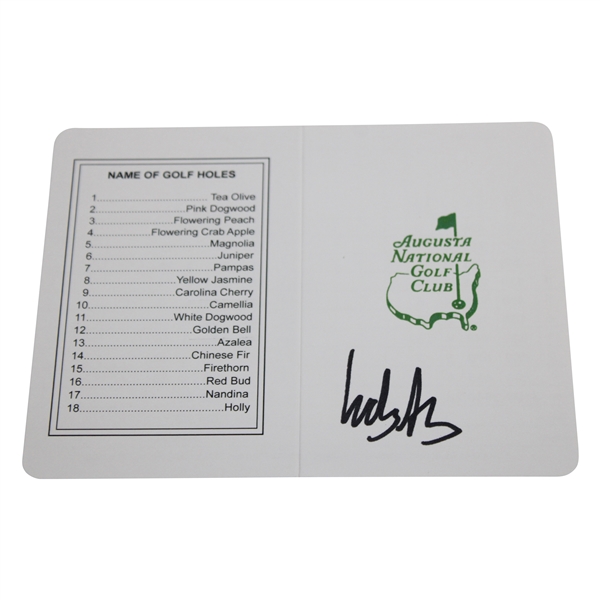 Ludvig Aberg Signed Augusta National Scorecard JSA ALOA