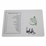 Ludvig Aberg Signed Augusta National Scorecard JSA ALOA