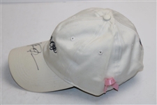Michael Jordan Signed The President's Cup USA Team Worn Flag Hat w/ Pink Ribbon JSA ALOA
