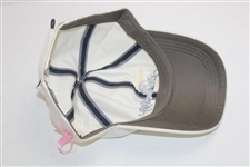 Michael Jordan Signed The President's Cup USA Team Worn Flag Hat w/ Pink Ribbon JSA ALOA