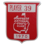 Charles Coody's 1970 Masters Tournament Contestant Badge #39