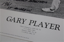 Gary Player Signed 11x14 Print w/'Demonstration Against Apartheid', '1961', & 'St Andrews' JSA ALOA