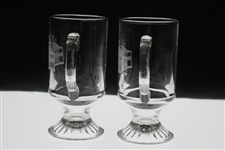 Pair of Augusta National GC Clubhouse Logo Coffee Glasses