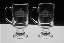 Pair of Augusta National GC Clubhouse Logo Coffee Glasses