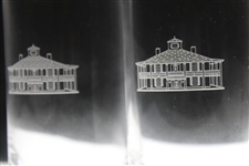 Two (2) Augusta National Golf Club Glass 'Clubhouse' Logo Drinking Glasses