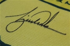 Tiger Woods Signed Replica 1997 Masters Embroidered Flag UDA