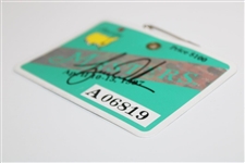 Tiger Woods Signed 1997 Masters SERIES Badge JSA AUTO Grade 10