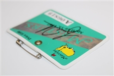 Tiger Woods Signed 1997 Masters SERIES Badge JSA AUTO Grade 10