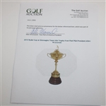 2014 Ryder Cup at Gleneagles Team USA Trophy from Past PGA President Allen Wronowski