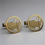 14k Gold Masters Tournament Logo Cufflinks w/Box