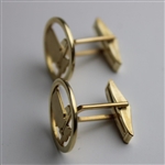 14k Gold Masters Tournament Logo Cufflinks w/Box