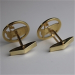 14k Gold Masters Tournament Logo Cufflinks w/Box