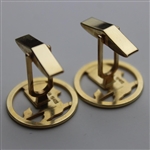 14k Gold Masters Tournament Logo Cufflinks w/Box