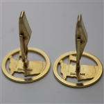14k Gold Masters Tournament Logo Cufflinks w/Box