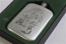 Marshall Golf Awards Pewter Golf Theme Flask w/Box